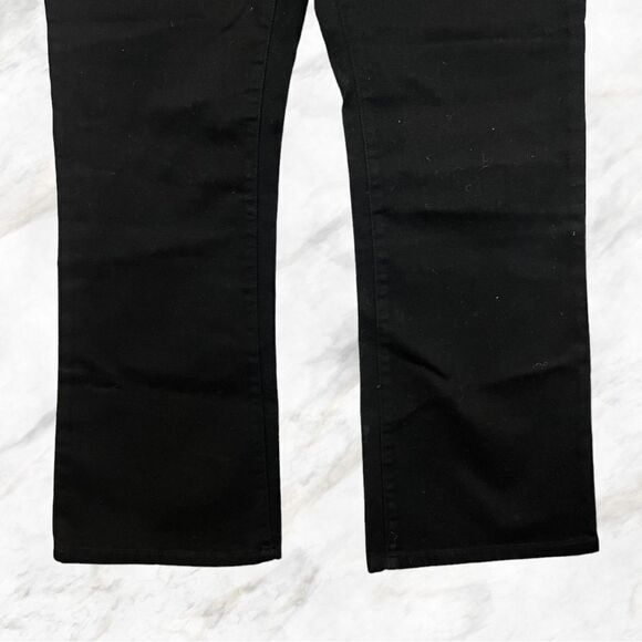 Ralph Lauren Black Boot Cut Denim Jeans Size 10 Petite - Picture 4 of 8